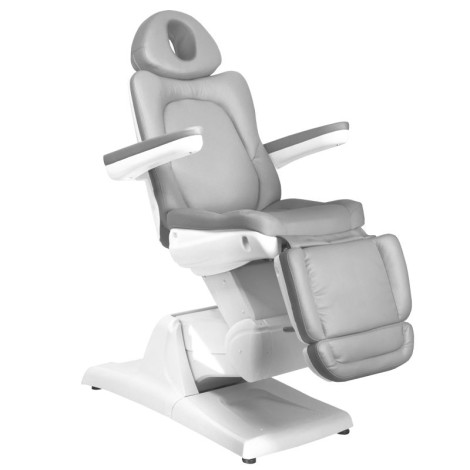 Electric cosmetic chair Azzurro 870 3 motors Gray — side view