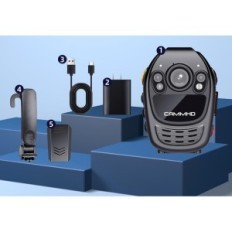 Câmera desgastada Cammhd 1440P com 3500 mAh bateria compacta câmera pessoal com gravação de cartão