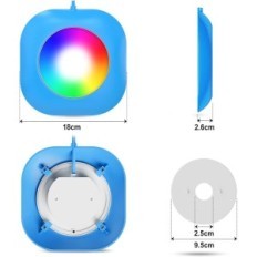 Éclairage de lavabo magnétique LED 40W LLLLLE, DIMMABLE, 12V, Bleu