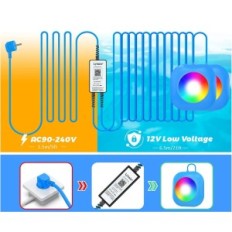 Éclairage de lavabo magnétique LED 40W LLLLLE, DIMMABLE, 12V, Bleu