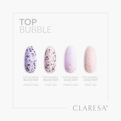 Claresa Top Bubble Guld Mat No Wipe - 5g