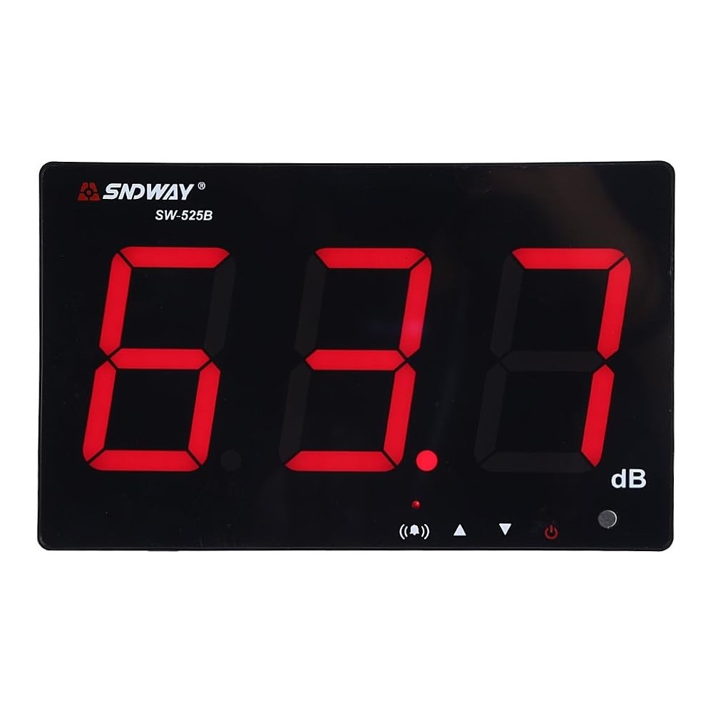 Hztyeiier 30-130 dB-Rauschprüfgerät mit Alarm und USB-LCD 9.6 "Wandmontage