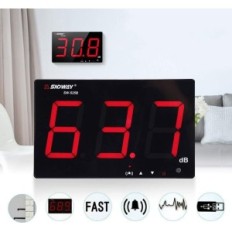 Testador de ruído Hztyier 30-130 dB com alarme e USB LCD 9.6 "Montagem de parede