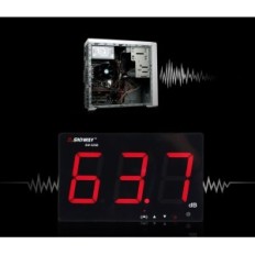 HZTYYIER 30-130 DB støj tester med alarm og USB LCD 9,6 "Vægmontering