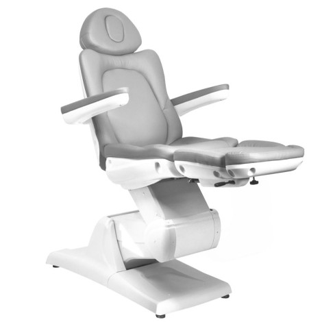 Electric cosmetic chair Azzurro 870 3 motors Gray — side view