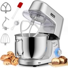 Kitchen robot HOMLEE 70 DB 1800 in 7.2 liters Planetary mixer for cake and cream with a large steel bowl and tips