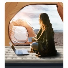 Lit de lit d'occasion Idoo King size I-C-020, 203x152x38 cm avec une pompe