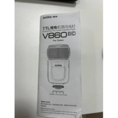 Flash of Godox V860II-S V860IIS to Canon, 2,4G TTL Used