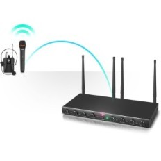 Mikrofon System D debra, 8-kanalid, 80 dB, 500-580 MHz