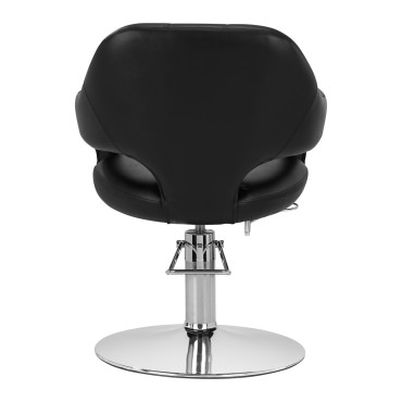 Fauteuil de coiffure Gabbiano Parma Noir — vue arrière
