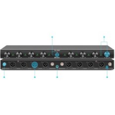 D Debra mikrofonrendszer, 8- csatorna, 80 dB, 500- 580 MHz