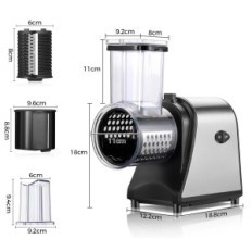 Meykey 250 W Clicer, acero inoxidable con 5 cuchillas, usadas