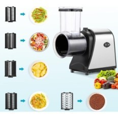 Meykey 250 W skiver, rustfritt stål med 5 kniver, brukt