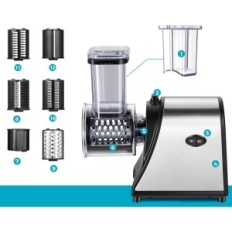 Meykey 250 W Slicer, από ανοξείδωτο χάλυβα με 5 λεπίδες, που χρησιμοποιείται