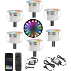 Strålkastare Geyuey LED 31 mm, IP67, RGB + IC, musiksynkronisering, 6 objekt.