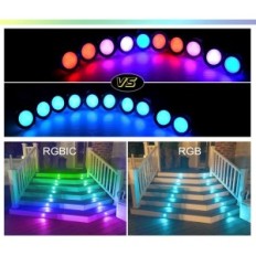 Reflektor GEYUEYA LED 31 mm, IP67, RGB+IC, synchronizacja z muzyką, 6 szt.