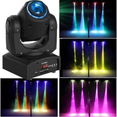 Reflektor UKing 50 i LED-bevegelseshode, 8 design og 8 farger, Club Effects