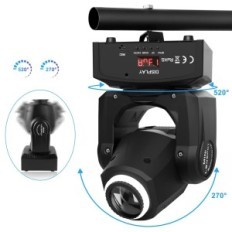 Reflektorius UKing 50 LED juda galvutė, 8 dizaino ir 8 spalvos, klubo efektai