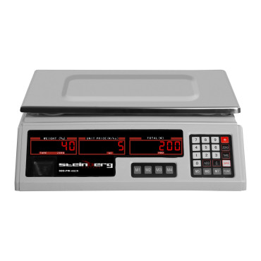 Kontrolsaraksts 330x240mm barošanas avots + 40kg / 2g akumulators - balts