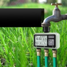 Irrigazione timer Johgeee 3 zone, programmazione, utilizzata