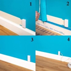 Froschbro Super flaches selbstklebendes Lautsprecherkabel, 2x0,5 mm2, 15m