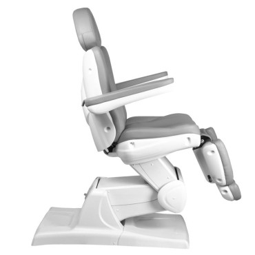 Poltrona cosmetica elettrica Azzurro 870 3 motori Grigio — vista laterale