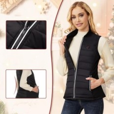 Heating vest for women Vofuoti, 10,000 MAH, 3.7 V, size S