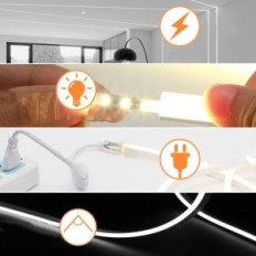 Neon Tape LED Suciorio 30 m 4000 K IP65 Elastisk ljusband Vattentät för intern och extern dekoration