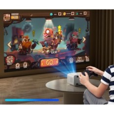 Mini Projector Samaer, Bluetooth 5, 5G, WiFi, 4k, täysi HD 1080p