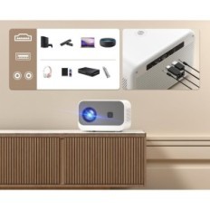 Mini projektorius Sainyer, "Bluetooth" 5, 5 g, wifi, 4k, pilnas HD 1080p