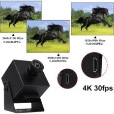 4K SVPRO USB kamera med dobbelt HDMI, 8MP, streaming, brukt