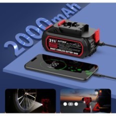 Przenośny kompresor powietrza AUTDER, 180 PSI, 21 V/12 V