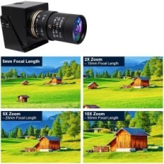 Câmera de 8MP SVPRO USB com lente Varifocus 5-50mm e zoom 10x