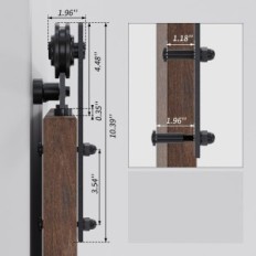 Accessori per porte scorrevoli ccjh 182 cm / 6ft Single Door 91cm