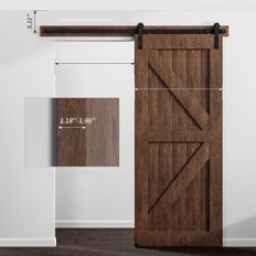 Accessoires pour portes coulissantes CCJH 182cm / 6FT Porte simple 91cm