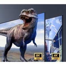 Wechseln Sie KVM Ugreen CM695 DisplayPort 8k mit 4 USB- und Kabelanschlüssen