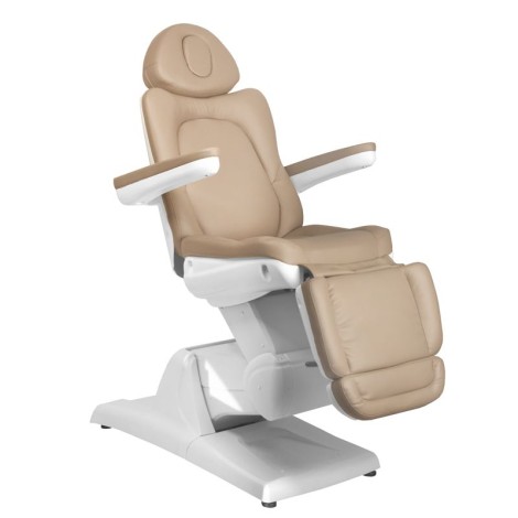 Cadeira Elétrica Cosmética Azzurro 870 3 motores cappuccino — vista lateral