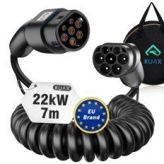 KUAX kábel 22kW 7m, 2. típus, háromfázisú, S / 3 / X / Y és eGolf modellhez
