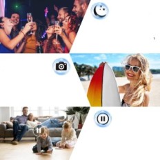 Caméra vidéo 4K 44MP avec vision nocturne et zoom 18x, 2 piles