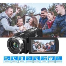 4K 44MP videokaamera öövaate ja 18-ga suumimisega, 2 patareid