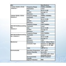 Zračni maswell 5g 4g lte niemia 700-6000mhz, SMA, Bluetooth, Zigbee