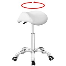 Tabouret rotatif Antlu sur roues pour bureau, salon, cuisine
