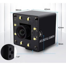 Svpro USB 12MP kamera med belysning, 4k 30fps til din computer
