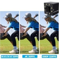 SVPRO USB 12MP kamera su apšvietimu, 4K 30fps į kompiuterį