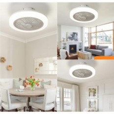 Deckenventilator LED RGB, 45 cm, 3 Geschwindigkeit, mit Fernbedienung