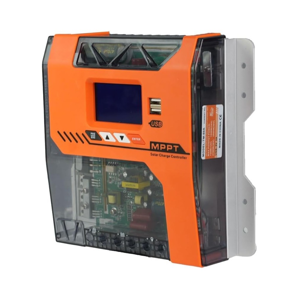 Regulátor solárního panelu Y & H, 12V 24V 36V 48V, 60A