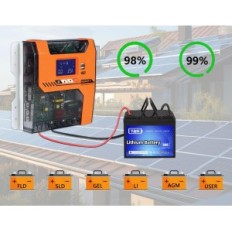 Zonnepaneelcontroller Y & H, 12V 24V 36V 48V, 60A