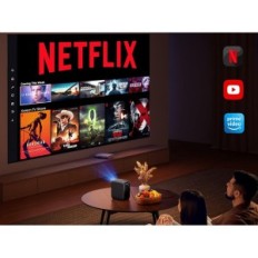 Projektor Ieeker, 18000 Lumen, 4k, WiFi, Bluetooth Portable Home Cinema Projektor Full HD kompatibel mit Android und iOS