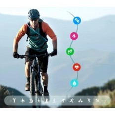 Męski smartwatch Fitpolo, 1,91 cala, IP68, dla Android i iOS