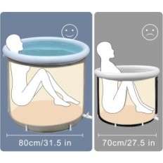 Skládací vana B & Y 80cm 320 l Děti Barva Mobilní koupelna v domácnosti a venkovní